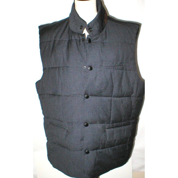 New  XXL Mens Very Nice Vest Michael Kors Dark Gray Jacket Warm Faux Suede Trim - Picture 1 of 7